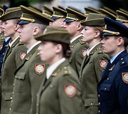 Generolo Jono Žemaičio Lietuvos karo akademijos absolventams &ndash; pirmojo karininko &ndash; leitenanto &ndash; laipsnio suteikimas S. Daukanto aik&scaron;tėje