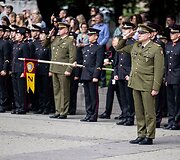 Generolo Jono Žemaičio Lietuvos karo akademijos absolventams &ndash; pirmojo karininko &ndash; leitenanto &ndash; laipsnio suteikimas S. Daukanto aik&scaron;tėje