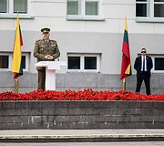 Generolo Jono Žemaičio Lietuvos karo akademijos absolventams &ndash; pirmojo karininko &ndash; leitenanto &ndash; laipsnio suteikimas S. Daukanto aik&scaron;tėje
