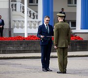 Generolo Jono Žemaičio Lietuvos karo akademijos absolventams &ndash; pirmojo karininko &ndash; leitenanto &ndash; laipsnio suteikimas S. Daukanto aik&scaron;tėje