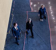 Nida Grunskienė atvyko į susitikimą su Seimo pirmininku