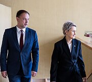 Nida Grunskienė atvyko į susitikimą su Seimo pirmininku