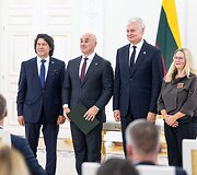 Lietuvos organizacijų įsipareigojimų visuotinei gynybai chartijos pasira&scaron;ymo ceremonija