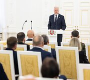 Lietuvos organizacijų įsipareigojimų visuotinei gynybai chartijos pasira&scaron;ymo ceremonija