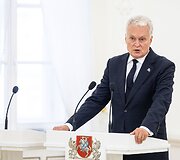 Lietuvos organizacijų įsipareigojimų visuotinei gynybai chartijos pasira&scaron;ymo ceremonija