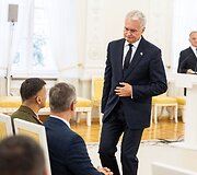 Lietuvos organizacijų įsipareigojimų visuotinei gynybai chartijos pasira&scaron;ymo ceremonija
