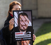 Protestas už Baltarusijos laisvę, prie&scaron; kankinimus, už represijų nutraukimą ir politinių kalinių i&scaron;laisvinimą