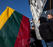 Protestas už Baltarusijos laisvę, prie&scaron; kankinimus, už represijų nutraukimą ir politinių kalinių i&scaron;laisvinimą