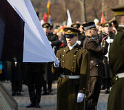 Baltijos valstybių vėliavų pakėlimo ceremonija