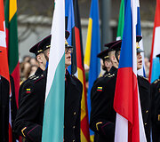 Baltijos valstybių vėliavų pakėlimo ceremonija
