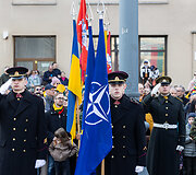 Baltijos valstybių vėliavų pakėlimo ceremonija