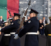 Baltijos valstybių vėliavų pakėlimo ceremonija
