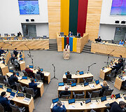 Salomės Zurabi&scaron;vili kalba Seime