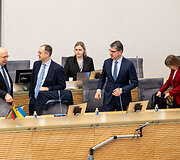 Eurokomisaras Andrius Kubilius Seime