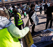Protesto eisena &bdquo;Už laisvą Palestiną&ldquo;