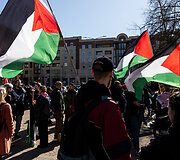 Protesto eisena &bdquo;Už laisvą Palestiną&ldquo;