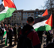 Protesto eisena &bdquo;Už laisvą Palestiną&ldquo;