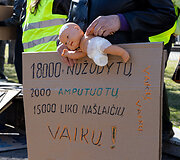 Protesto eisena &bdquo;Už laisvą Palestiną&ldquo;
