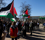 Protesto eisena &bdquo;Už laisvą Palestiną&ldquo;