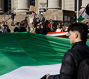 Protesto eisena &bdquo;Už laisvą Palestiną&ldquo;
