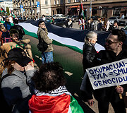 Protesto eisena &bdquo;Už laisvą Palestiną&ldquo;