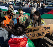 Protesto eisena &bdquo;Už laisvą Palestiną&ldquo;