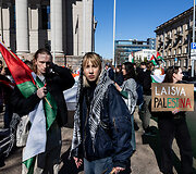 Protesto eisena &bdquo;Už laisvą Palestiną&ldquo;