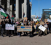 Protesto eisena &bdquo;Už laisvą Palestiną&ldquo;