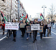 Protesto eisena &bdquo;Už laisvą Palestiną&ldquo;