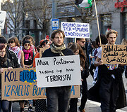 Protesto eisena &bdquo;Už laisvą Palestiną&ldquo;
