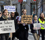 Protesto eisena &bdquo;Už laisvą Palestiną&ldquo;