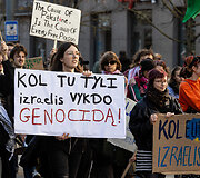 Protesto eisena &bdquo;Už laisvą Palestiną&ldquo;