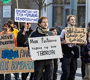 Protesto eisena &bdquo;Už laisvą Palestiną&ldquo;