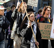 Protesto eisena &bdquo;Už laisvą Palestiną&ldquo;