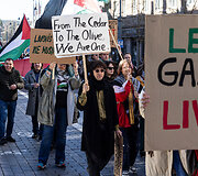 Protesto eisena &bdquo;Už laisvą Palestiną&ldquo;