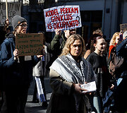 Protesto eisena &bdquo;Už laisvą Palestiną&ldquo;
