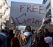 Protesto eisena &bdquo;Už laisvą Palestiną&ldquo;