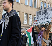 Protesto eisena &bdquo;Už laisvą Palestiną&ldquo;