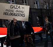 Protesto eisena &bdquo;Už laisvą Palestiną&ldquo;