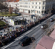 Pratybose žuvusių Jungtinių Amerikos Valstijų karių pagerbimo ir i&scaron;lydėjimo ceremonija Vilniuje