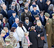 Pratybose žuvusių Jungtinių Amerikos Valstijų karių pagerbimo ir i&scaron;lydėjimo ceremonija Vilniuje