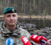 JAV karių žūties vietos incidento padarinių likvidavimo darbų pristatymas