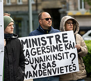 Piketas prie Ekonomikos ir inovacijų ministerijos