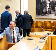 Finansų ministro Rimanto &Scaron;adžiaus susitikimas su koalicijos frakcijomis