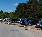 Automobilių parkavimas aplink Litexpo parodų rūmus