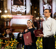 VU atminties diplomų įteikimo ceremonija
