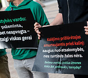 Žaliųjų partijos protestas nepritariant baudžiamojo kodekso pataisoms