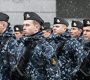 I&scaron;kilminga rikiuotė Kariuomenės dienos proga Vilniaus Katedros aik&scaron;tėje