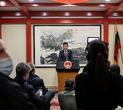 Spaudos konferencija Kinijos ambasadoje