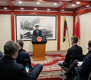 Spaudos konferencija Kinijos ambasadoje